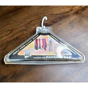 Original Space Bag Hanging Bag Vacuum Seal Compress up to 10 Garments New